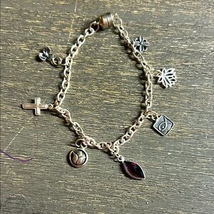 6 1/2‎ inch Sterling Silver Charm Bracelet